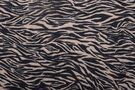 Dierenprint stoffen - Viscose stof - viscrepe zebra - zwart - 16628-999