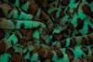 Dierenprint stoffen - Bont stof - panterprint - turquoise - 416056-21