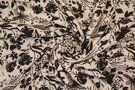 Bloemen motief stoffen - Viscose stof - bloemen - zwart wit - 922721-40
