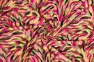 Polytex stoffen - Viscose stof - paint art - roze multi - 922771-70