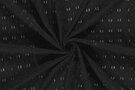 Zwarte stoffen - Polyester stof - jacquard - zwart - 19284-069