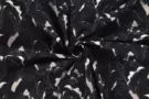 Bloemen motief stoffen - Viscose stof - linnen bedrukt bloemen - donkerblauw - 19147-008