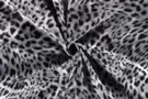 katoenen stoffen met print - Katoen stof - satin panterprint - grijs - 19115-069