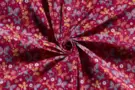 Vlinder motief - Katoen stof - vlinders - donker roze - 19721-019