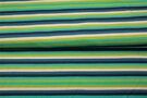 Gestreepte stoffen - Tricot stof - gestreept - groen blauw - 21623-99