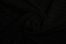 Uitverkoop - Tricot stof - broderie - zwart - 17649-999