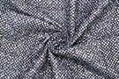 230gr/M² - Polyester stof - geweven quilted - zwart/wit - 822006-71