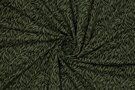 katoenen stoffen met print - Katoen stof - zebra - groen zwart - 410089-20