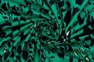Dierenprint stoffen - Fibre Mood Katoen stof - geo - dierenprint - groen zwart - 310307-11