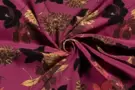 Fuchsia stoffen - Viscose stof - twill - bloemen - fuchsia - 20071-017