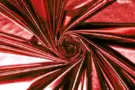 Glanzende stoffen - Kunstleer stof - dikke lamee stretch - rood - 9746-015