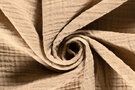 230gr/M² - Katoen stof - hydrofiel 4 laags - gerecycled - beige - 21210-152