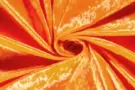Glanzende stoffen - Velours de panne stof - de panne - oranje - 5666-036