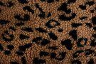 Bruine stoffen - Bont stof - teddy - panterprint - donker camel - B319