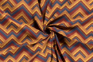 Uitverkoop - Viscose stof - abstract - brique - 20155-056