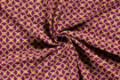Viscose stoffen - Viscose stof - abstract - aubergine - 19691-046