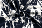 Uitverkoop - Viscose stof - abstract - marine - 20152-008