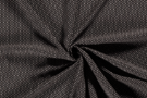Zwarte stoffen - Viscose stof - abstract - zwart - 20149-069
