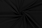Zwart - Tricot stof - uni - zwart - 2194-069