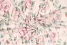 KnipIdee stoffen - Tricot stof - digitaal painted roses - wit roze - 20843-092