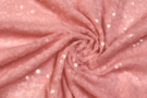 Decoratie en aankleding stoffen - Tule stof - sequin flowers - roze - 999756-659