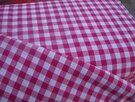 Fuchsia stoffen - Katoen stof - Boerenbont ruit (1 cm) - fuchsia - 5635-017