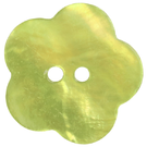 Bloemen motief - Knoop bloem parelmoer lime 5536-28-547