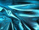 Aqua blauwe stoffen - Kunstleer stof - Dikke lamee stretch - aqua - 9746-023