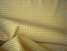 Gele stoffen - Katoen stof - boerenbont mini ruitje (0,2 cm) - geel - 5581-035