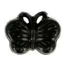 Vierkante knopen - Kinderknoop vlinder zwart (5604-1-000)*