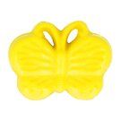 Kinder motief - Kinderknoop vlinder geel (5604-1-645)*