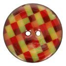 Rood - Kokos knoop ruit 5683-64 col 10 rood/groentinten