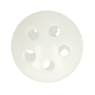 Witte / creme - Rammelaartje bal 2.5 cm 96017*