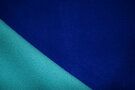 Carnavalsstoffen - Fleece stof - double fleece - kobaltblauw/mint - 9444-005