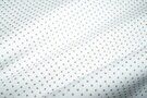 Stoffe - NB 5579-053 Punkte Baumwolle weiss/beige 