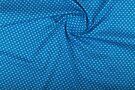 Turquoise stoffen - Katoen stof - hartjes - turquoise - 1264-004