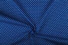 Kobalt blauwe stoffen - Katoen stof - kleine hartjes - kobaltblauw - 1264-005