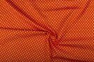 Gordijnstoffen - Katoen stof - kleine hartjes - oranje - 1264-036