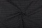 Zwarte stoffen - Katoen stof - hartjes - zwart - 1264-069