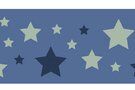 Boorden / Manchetten - NB 10671-025 Boord/manchet cuff jacquard stars blauw 