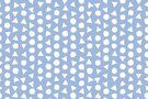 katoenen stoffen met print - Katoen stof - bedrukt met stippen en driehoeken - lichtblauw - 11104-003