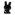 Kinderknoop konijn zwart 5603-1-000