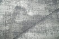 -Polyester stof - Interieur- en gordijnstof fluweelachtig patroon - grijs - 340066-E11 - Polyester stof - Interieur- en gordijnstof fluweelachtig patroon - grijs - 340066-E11