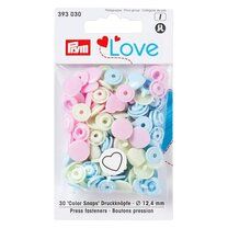 -Prym Love drukknopen hart pastelkleuren (393.030) - Prym Love drukknopen hart pastelkleuren (393.030)