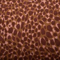 -Polyester stof - Travel scatchy dots - terra - 16500-445 - Polyester stof - Travel scatchy dots - terra - 16500-445