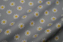 -Katoen stof - Daisy Flower - grijs - 8224-016 - Katoen stof - Daisy Flower - grijs - 8224-016