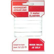 -Rode kaart elastiek wit 10mm - Rode kaart elastiek wit 10mm
