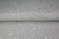 -Tricot stof - foil dots - lichtgrijs - 18666-160 - Tricot stof - foil dots - lichtgrijs - 18666-160