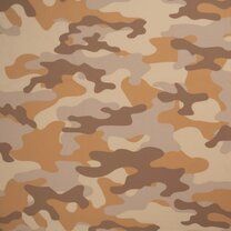 -Polyester stof - Travel camouflage - camel/bruin - 17506-098 - Polyester stof - Travel camouflage - camel/bruin - 17506-098