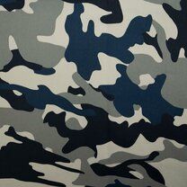 Factuur koepel T Tricot stof - camouflage - grijs/blauw - 0864-690 - De Stoffenkraam >  Bestel uw stoffen online.